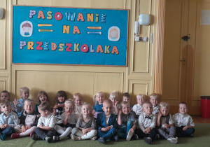 Dzieci z grupy I przed Pasowaniem