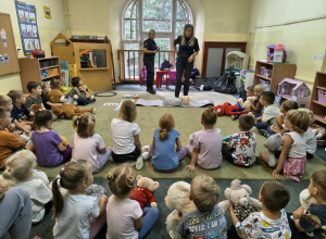 Spotkanie z funkcjonariuszami Straży Miejskiej