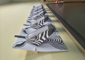 Zebry - praca plastyczna w grupie IV