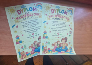 Dyplom dla najlepszej cioci.